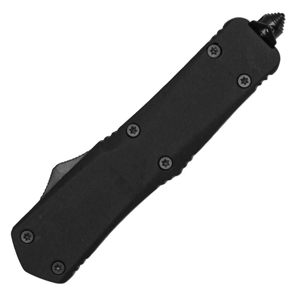 OTF(Out The Front) automatic heavy duty knife single edge blade view 3
